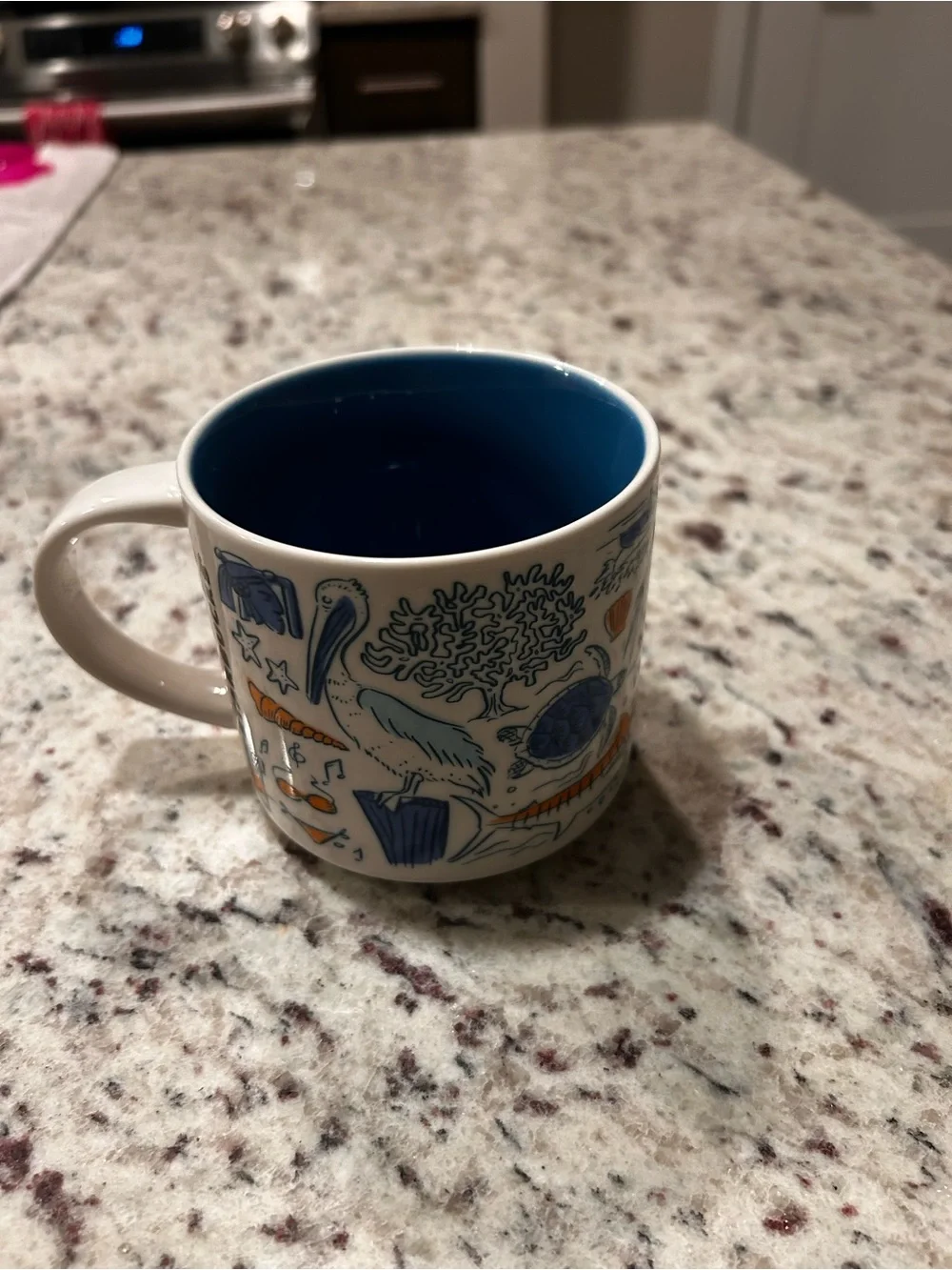 Starbucks You Are Here Cancún Blue Ceramic Coffee Mug - Souvenir Travel Mug